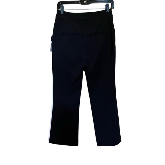 RACHEL Rachel Roy NWT Side Stripe Cropped High Rise Dress Pants Black Size 2 - Picture 3 of 13